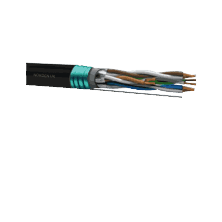 CAT 6A U-FTP DOUBLE JACKET STEEL TAPE ARMOURED EXTERNAL CABLE 114-20822304X