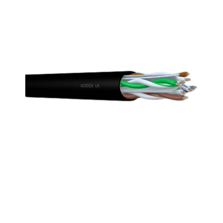 CATEGORY 6 U-UTP 23 AWG 4 PAIR INDUSTRIAL CABLE CMR RATED 113-6400N104X