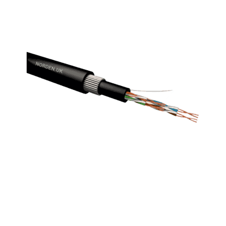 Cat 6A U-UTP Galvanized Steel Wire Armoured External Cable 114-20F22104X