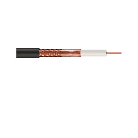 CT100 COAXIAL CABLE 75 OHM CCA BRAID 45% COVERAGE 475-05TC45H